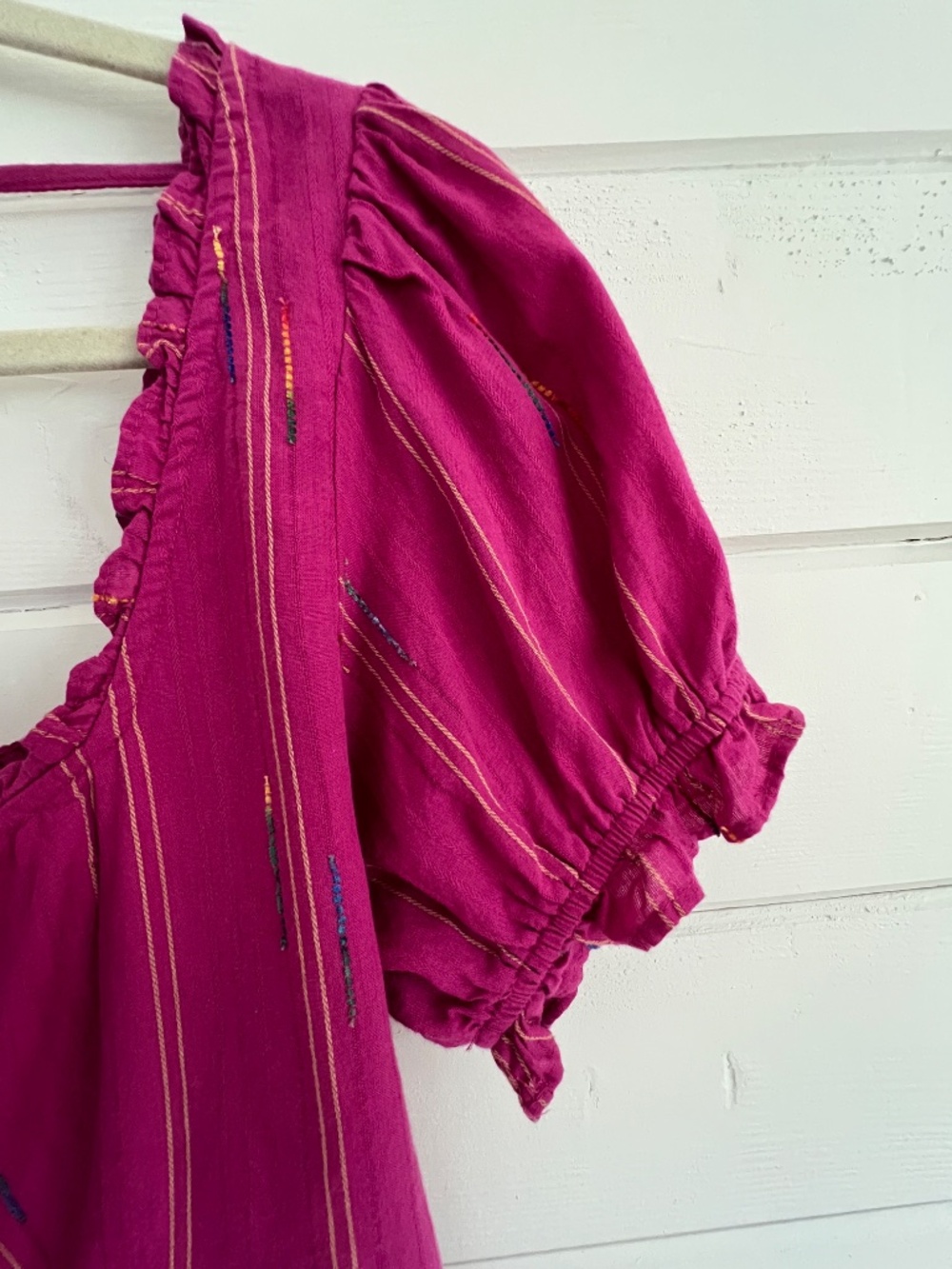 Free People Serotonin Smocked Puff Sleeve Top - Picture 5 of 9